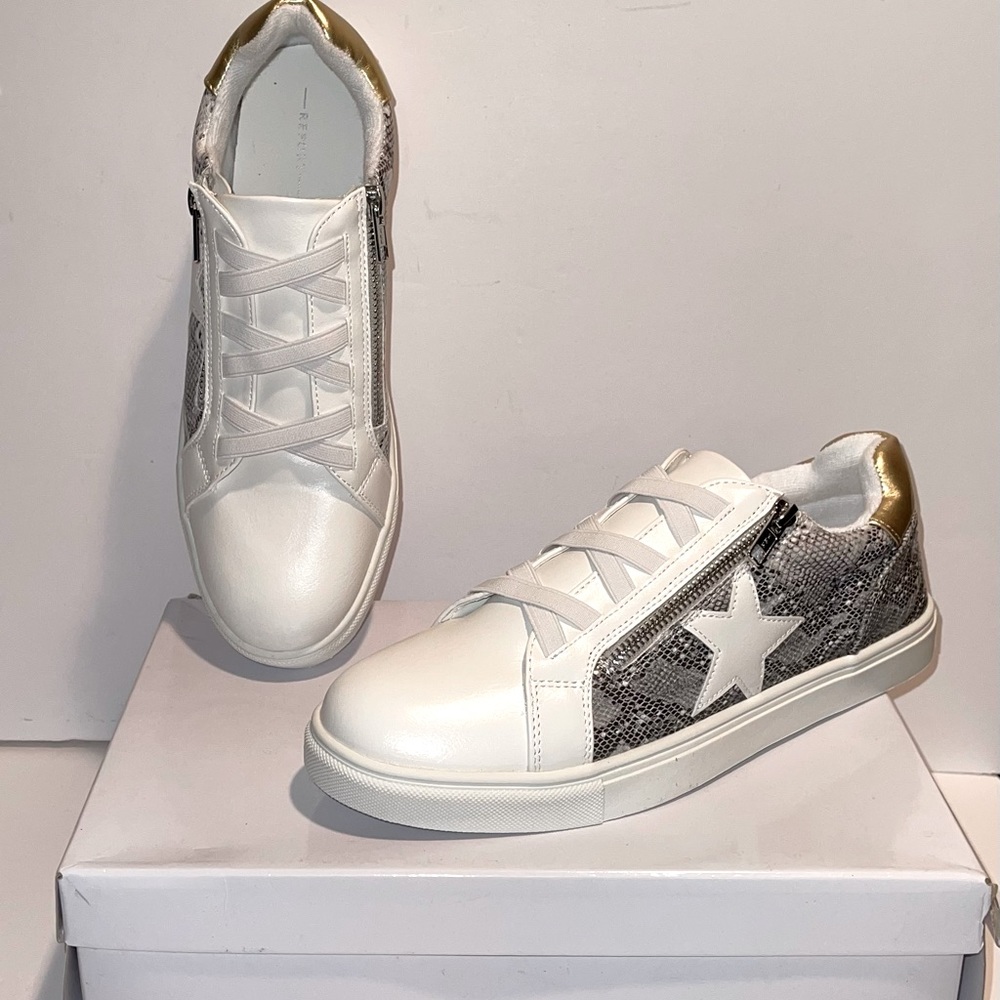 Report Snakeskin Detail Sneakers